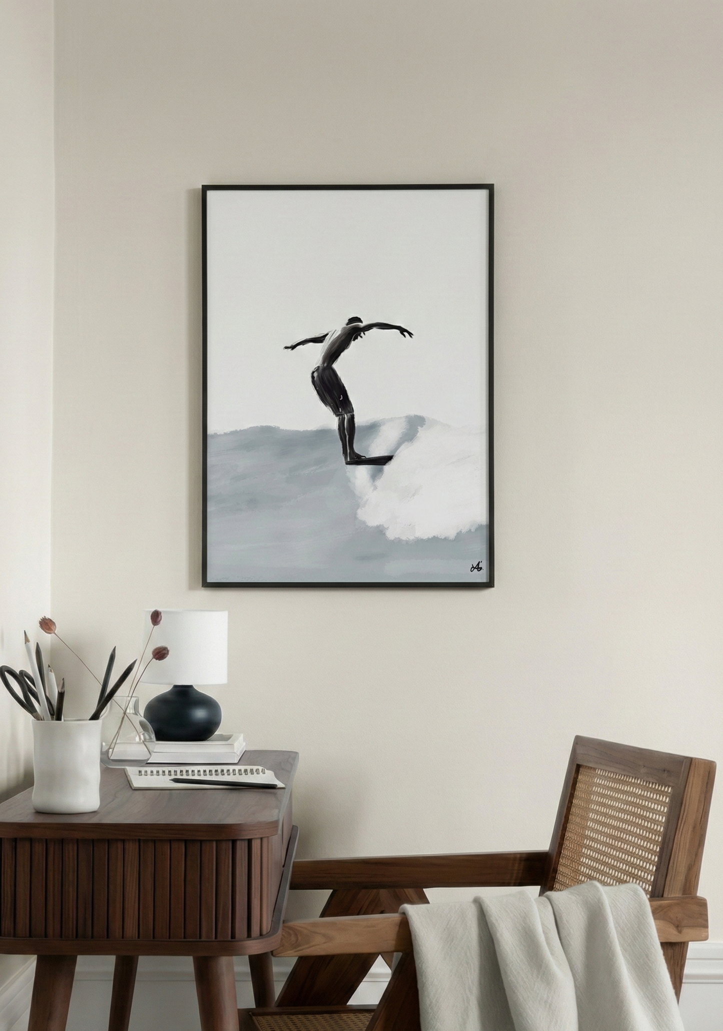 Backward Surfer (Lámina)